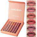 Handaiyan 6-Piece Non-Stick Liquid Lipstick Gift Set Long-Lasting Matte Lip Gloss Fade-Resistant Smooth Finish for Daily Wear & Special Occasions
